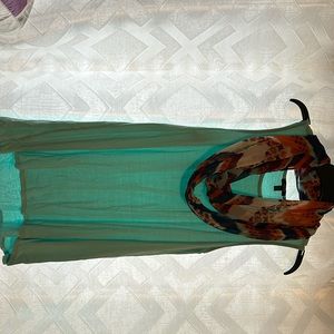 Apt. 9 Shirt and scarf combo blue!